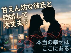 甘えん坊な彼氏と結婚して大丈夫?見極めポイントと幸せになる秘訣