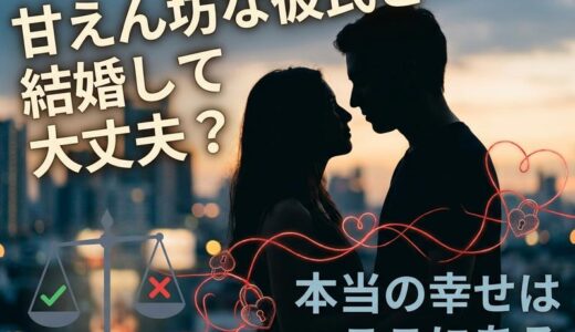 甘えん坊な彼氏と結婚して大丈夫？見極めポイントと幸せになる秘訣