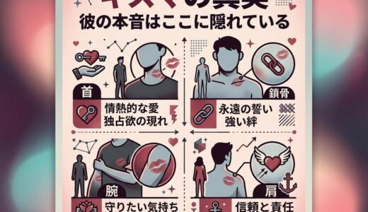 キスマの場所別の意味一覧｜首・鎖骨・腕など部位でわかる彼の本音