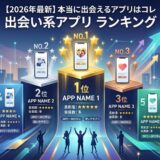 2026年最新の出会い系アプリランキング。本当に会えるおすすめ5選。