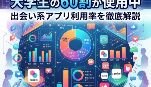 出会い系アプリは大学生の何割が使ってる？利用率と人気アプリを徹底解説