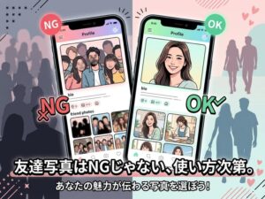 マッチングアプリで友達との写真はアリ？女性が好印象を狙うコツとNG例