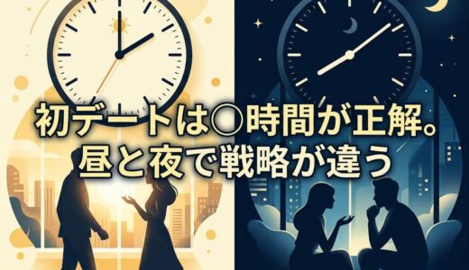 マッチングアプリ初デートの時間は何時間がベスト？昼夜別の最適解と切り上げ方