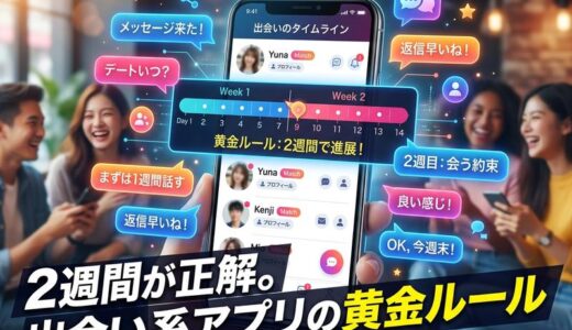 出会い系アプリで会うまでの期間は？平均2週間が王道な理由と進め方
