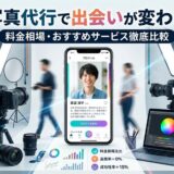 マッチングアプリ向け写真代行サービスの紹介。スタジオ撮影、料金、成功率を比較。