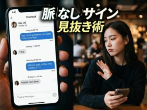 出会い系アプリの脈なしサイン完全版｜メッセージ・デート・会った後の見極め方