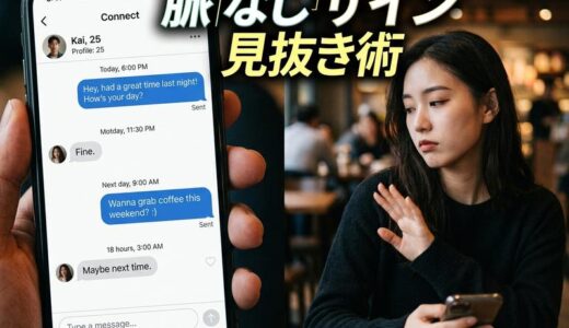 出会い系アプリの脈なしサイン完全版｜メッセージ・デート・会った後の見極め方