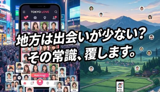 出会い系アプリは地方だと少ない？田舎でも出会える攻略法5選