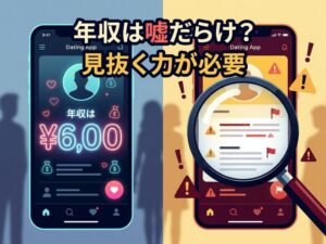 出会い系アプリの年収は嘘だらけ?見抜き方と本当に安心できる選び方