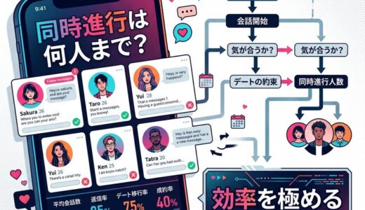 出会い系アプリの同時進行人数は何人がベスト？平均と段階別の最適数を解説