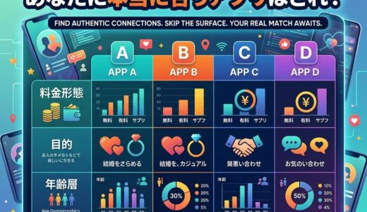 出会い系アプリ徹底比較！料金・目的・年齢層で選ぶ女性向けおすすめ5選