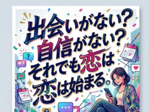彼氏欲しい女性必見！出会いがない・自信がない人でも恋を始める方法