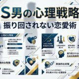 「S男の心理戦略 振り回されない恋愛術」の解説図。
