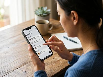 スマホのメモアプリに相手の情報を整理している画面イメージ