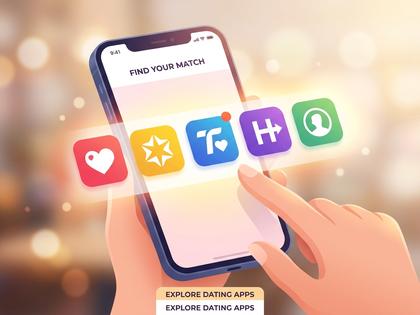 スマホ画面に複数のマッチングアプリのアイコンが並んでいるイメージ