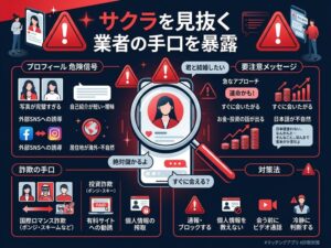 出会い系アプリのサクラ・業者の見分け方｜女性が今すぐできる安全対策