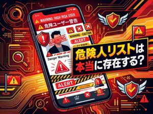 出会い系アプリの危険人物リストは存在する?要注意人物の特徴と回避法