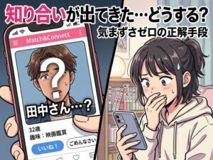 マッチングアプリで知り合いを見つけた時の正解は?気まずさを回避する対処法