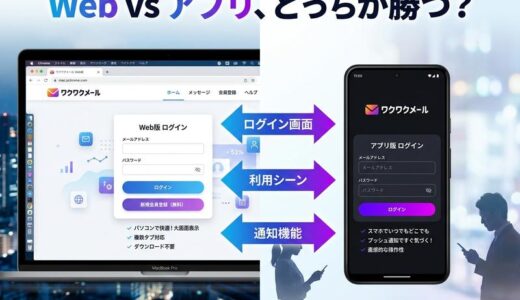 ワクワクメールweb版とは？登録・ログイン方法とアプリ版との違いを徹底解説