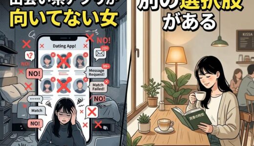出会い系アプリが向いてない女の特徴7つ｜疲れる人の代替手段も解説