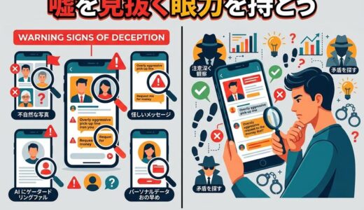 出会い系アプリで嘘を見抜く方法｜プロフィール・メッセージ・実際に会った時の見極め方