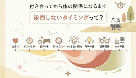 付き合ってから体の関係になるまでの期間は?みんなのリアルと後悔しないタイミング