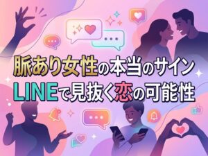 脈あり女性の態度＆LINEサイン完全ガイド｜本命に見せる特別扱いを見抜く方法