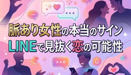 脈あり女性の態度＆LINEサイン完全ガイド｜本命に見せる特別扱いを見抜く方法
