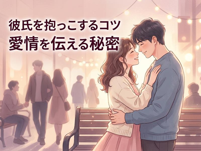 愛情深く見つめ合い抱き合う若いカップルのイラスト。