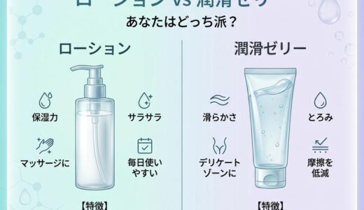 ローションと潤滑ゼリーの違いとは？女性が知るべき正しい使い分けガイド