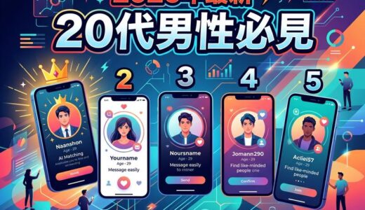 【2026年最新】20代男性におすすめマッチングアプリ｜目的別ランキング5選
