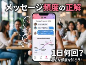 出会い系アプリのメッセージ頻度は1日何回がベスト?相手別・段階別の正解