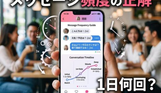 出会い系アプリのメッセージ頻度は1日何回がベスト？相手別・段階別の正解