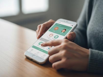 スマートフォンでマッチングアプリを操作する男性の手元イメージ