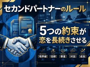 セカンドパートナーのルールとは？長続きの秘訣と失敗しない5つの約束