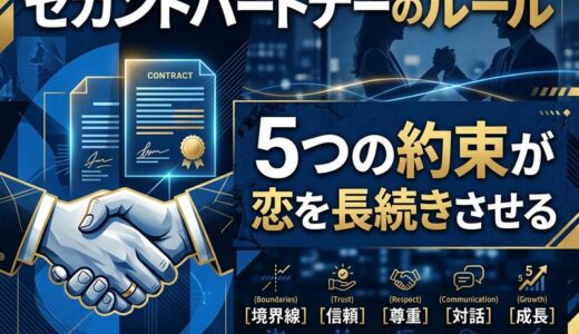 セカンドパートナーのルールとは？長続きの秘訣と失敗しない5つの約束