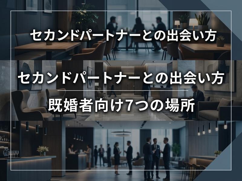 セカンドパートナーとの出会い方、既婚者向け7つの場所を解説する記事画像。