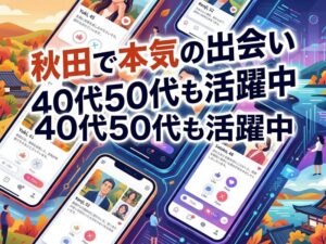 【2026年版】秋田で使うマッチングアプリおすすめ完全ガイド｜無料・40代50代・秋田市の出会い方