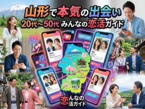 山形のマッチングアプリおすすめ完全ガイド｜20代〜50代の出会い方