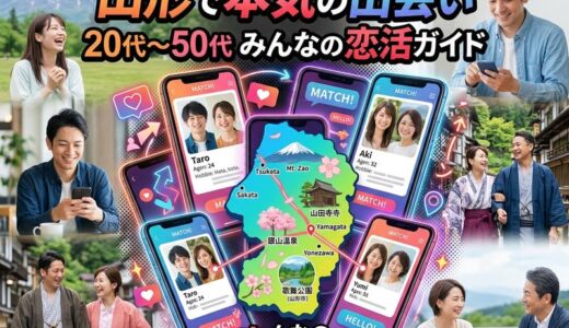 山形のマッチングアプリおすすめ完全ガイド｜20代〜50代の出会い方