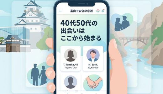富山のマッチングアプリおすすめ7選｜40代50代・無料で始める安全な出会い方