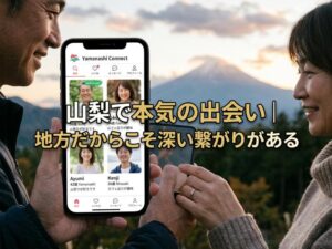 山梨のマッチングアプリおすすめ|無料・50代・地方で出会うコツを解説