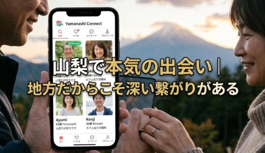 山梨のマッチングアプリおすすめ｜無料・50代・地方で出会うコツを解説
