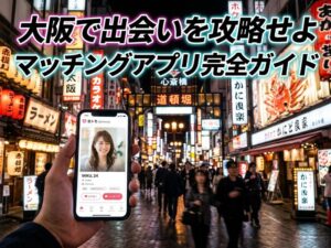 大阪のマッチングアプリ完全ガイド｜おすすめ・写真・デート・注意点まとめ