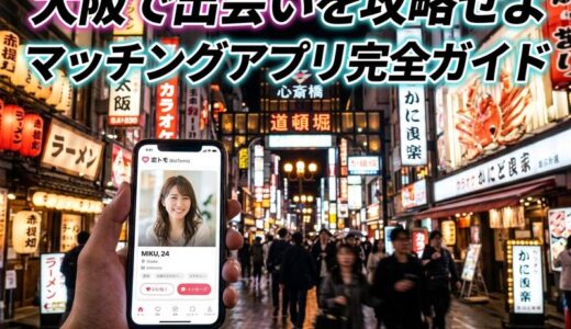 大阪のマッチングアプリ完全ガイド｜おすすめ・写真・デート・注意点まとめ