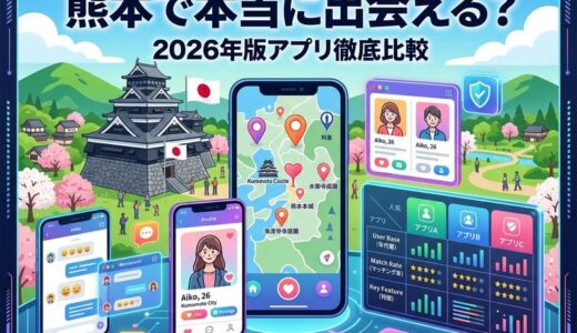 熊本のマッチングアプリおすすめ2026｜地域特化・無料・年代別に徹底比較