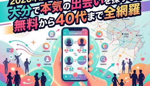 【2026年最新】大分でおすすめのマッチングアプリ7選｜無料・40代・地元密着まで徹底解説