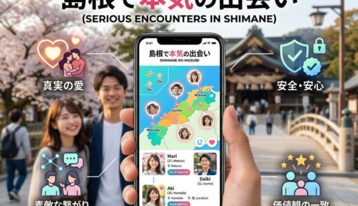島根で使えるマッチングアプリ7選｜恋活・婚活別のおすすめと安全に出会うコツ