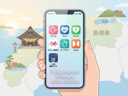 スマホ画面に並ぶ複数のマッチングアプリのアイコンイメージ