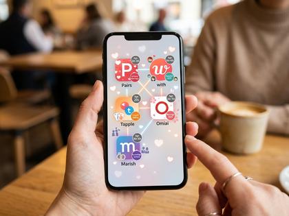 複数のマッチングアプリのアイコンが並んだスマホ画面のイメージ